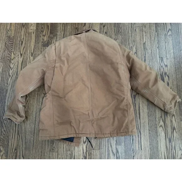 Vintage Carhartt CQ186 Brown Mens 44 R Arctic Quilt Lined Jacket - Picture 3 of 5